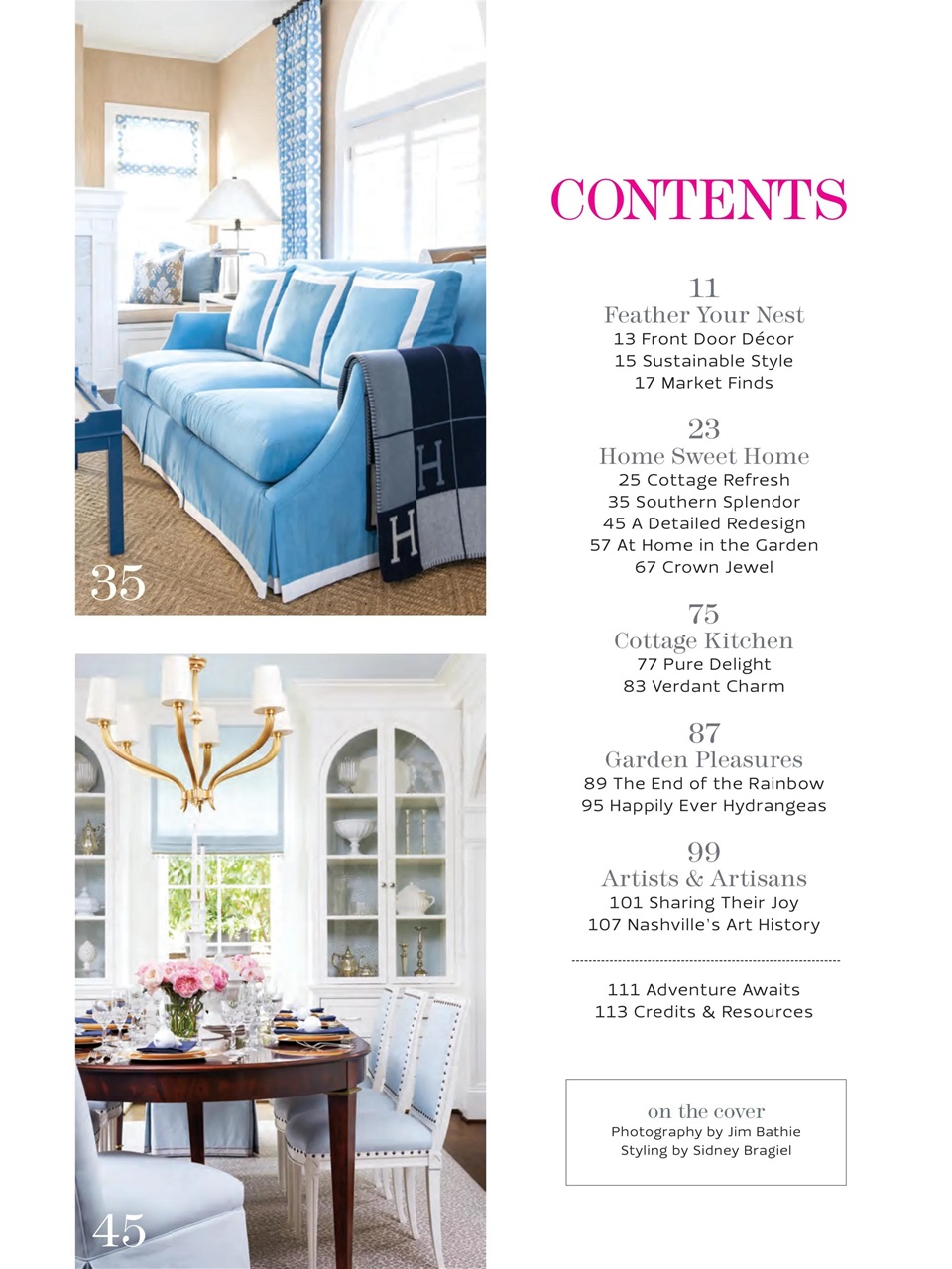 The Cottage Journal Preview Pages