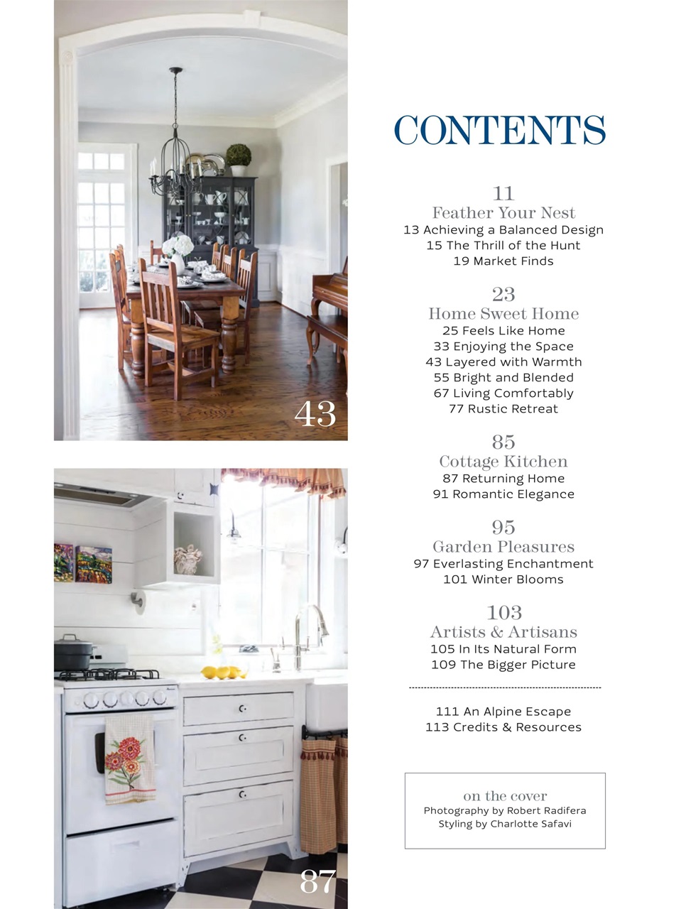 The Cottage Journal Preview Pages