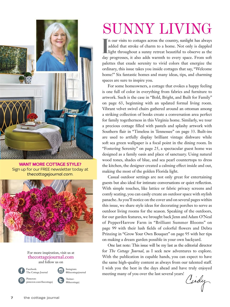 The Cottage Journal Preview Pages