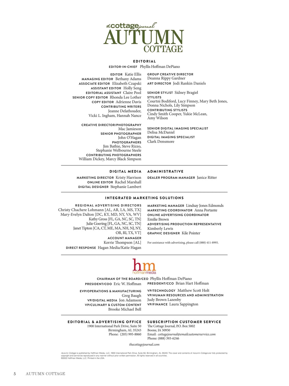 The Cottage Journal Preview Pages