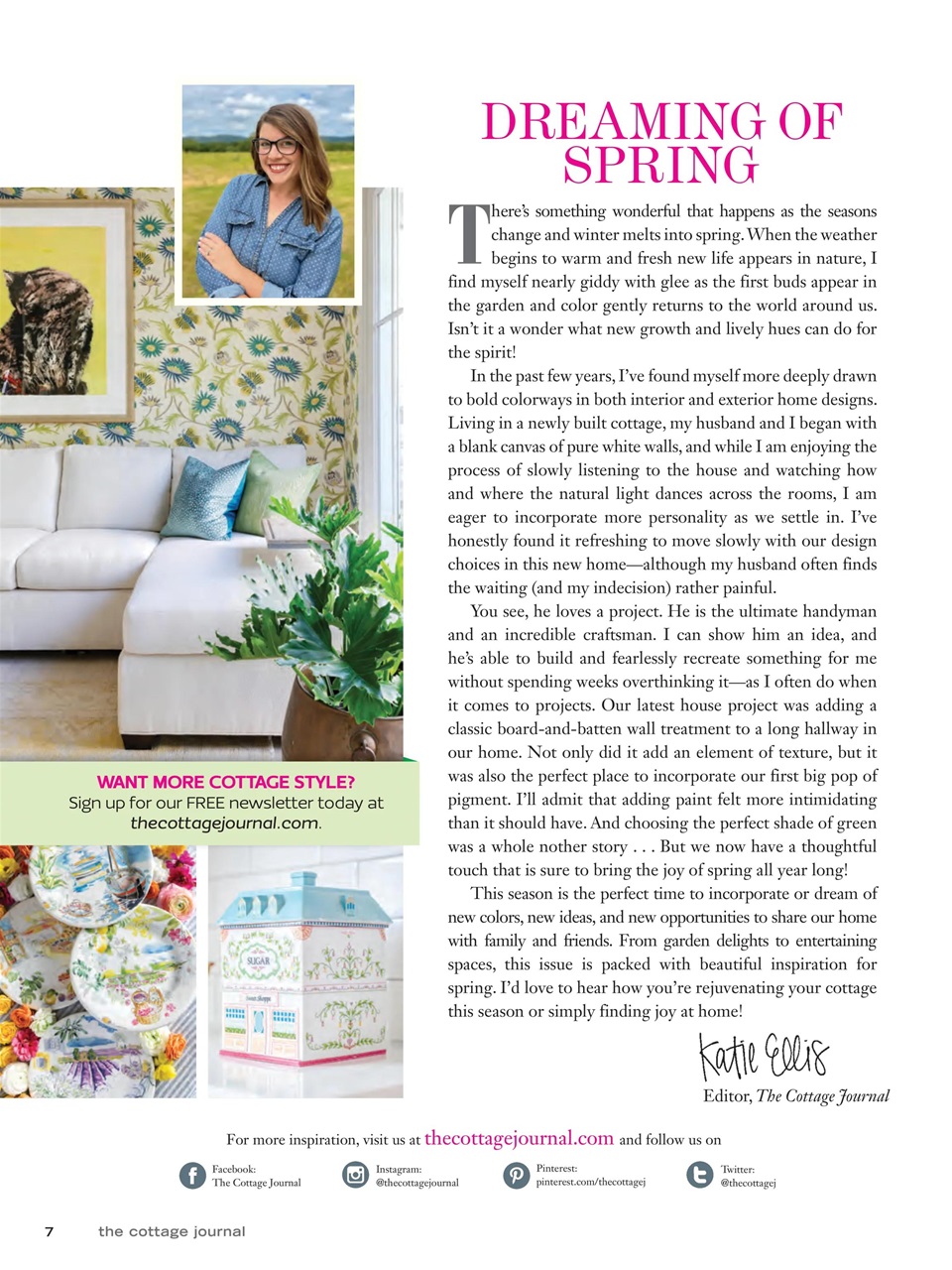 The Cottage Journal Preview Pages