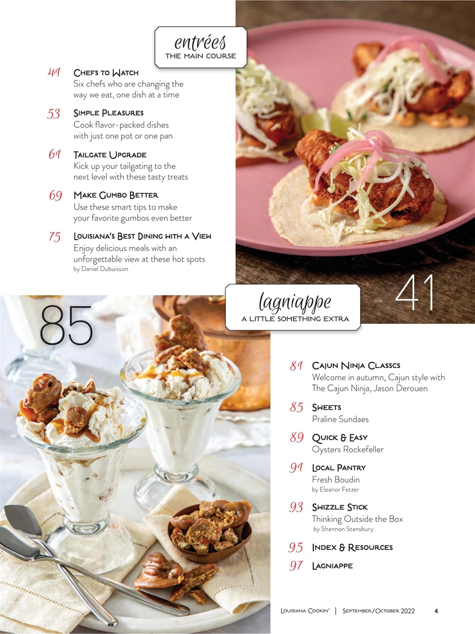 Louisiana Cookin’ Preview Pages