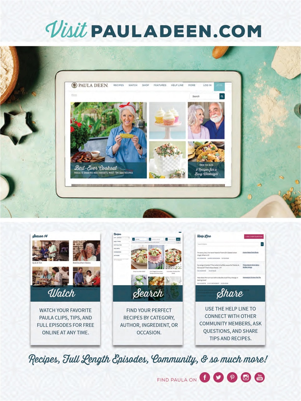 Cooking with Paula Deen Preview Pages
