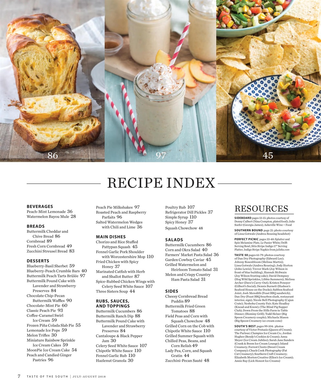 Taste of the South Preview Pages