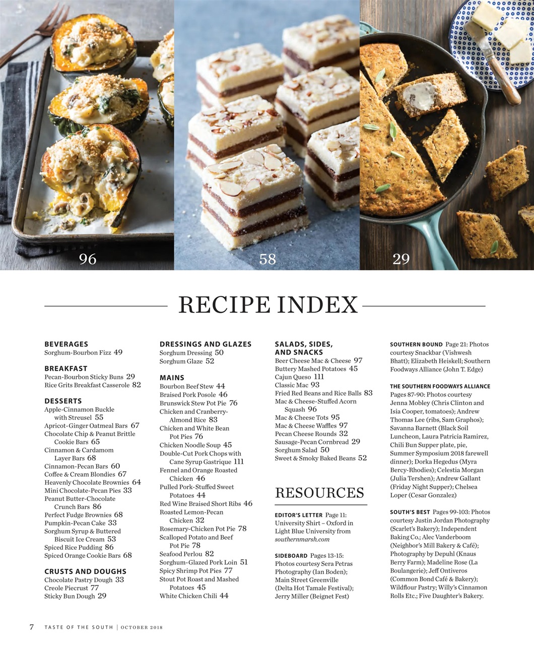 Taste of the South Preview Pages