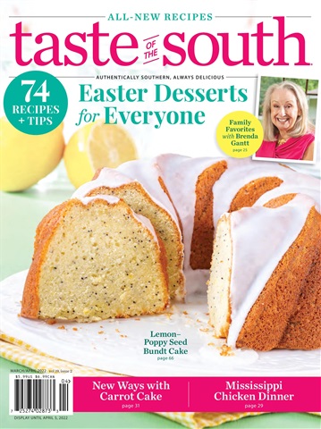 Taste of the South issue March/April 2022