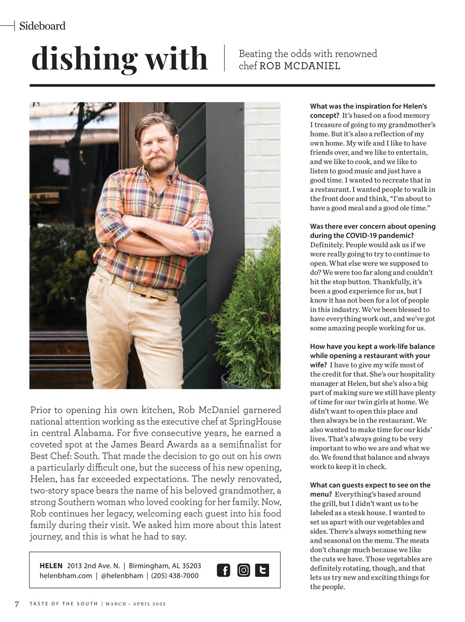 Taste of the South Preview Pages