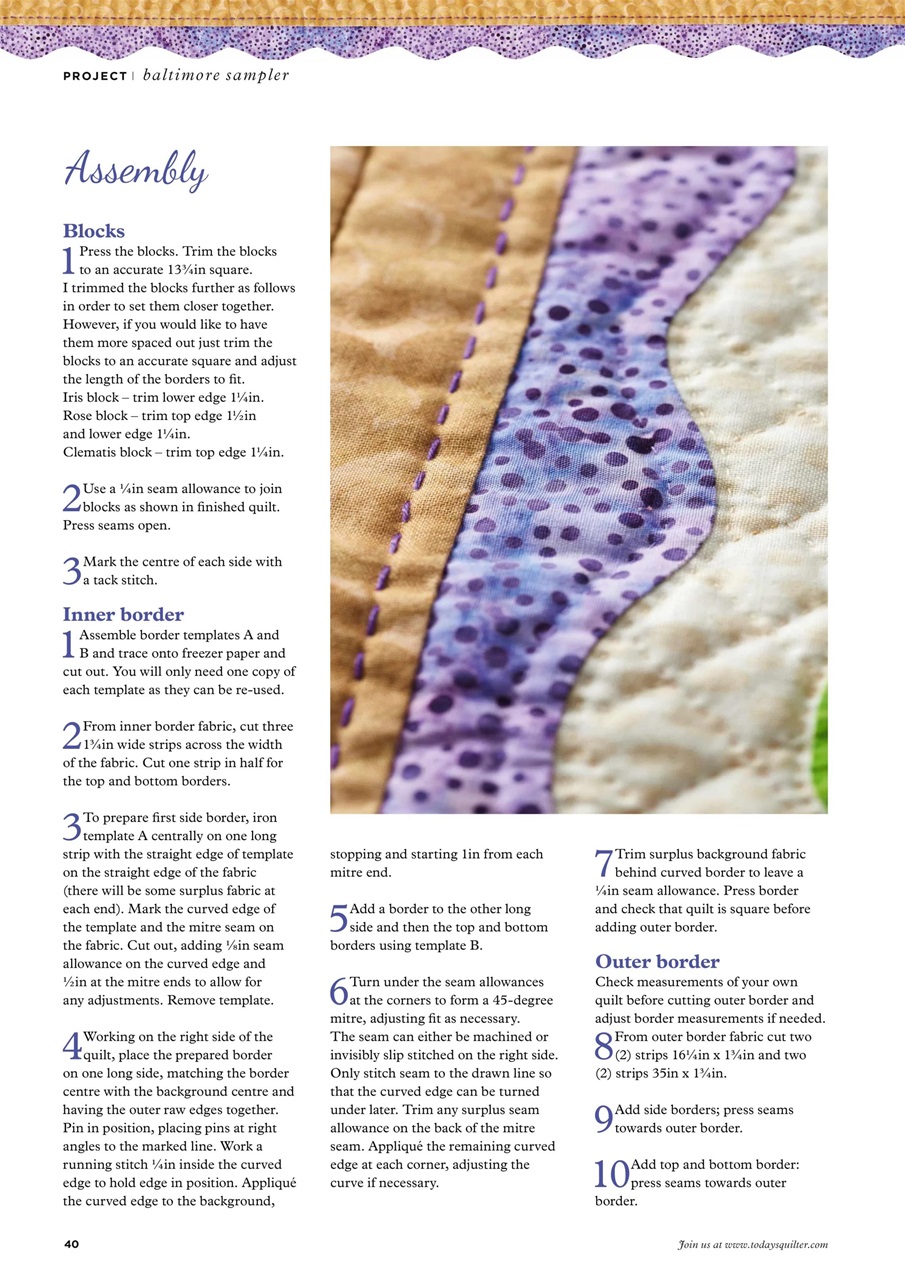 Today’s Quilter Preview Pages