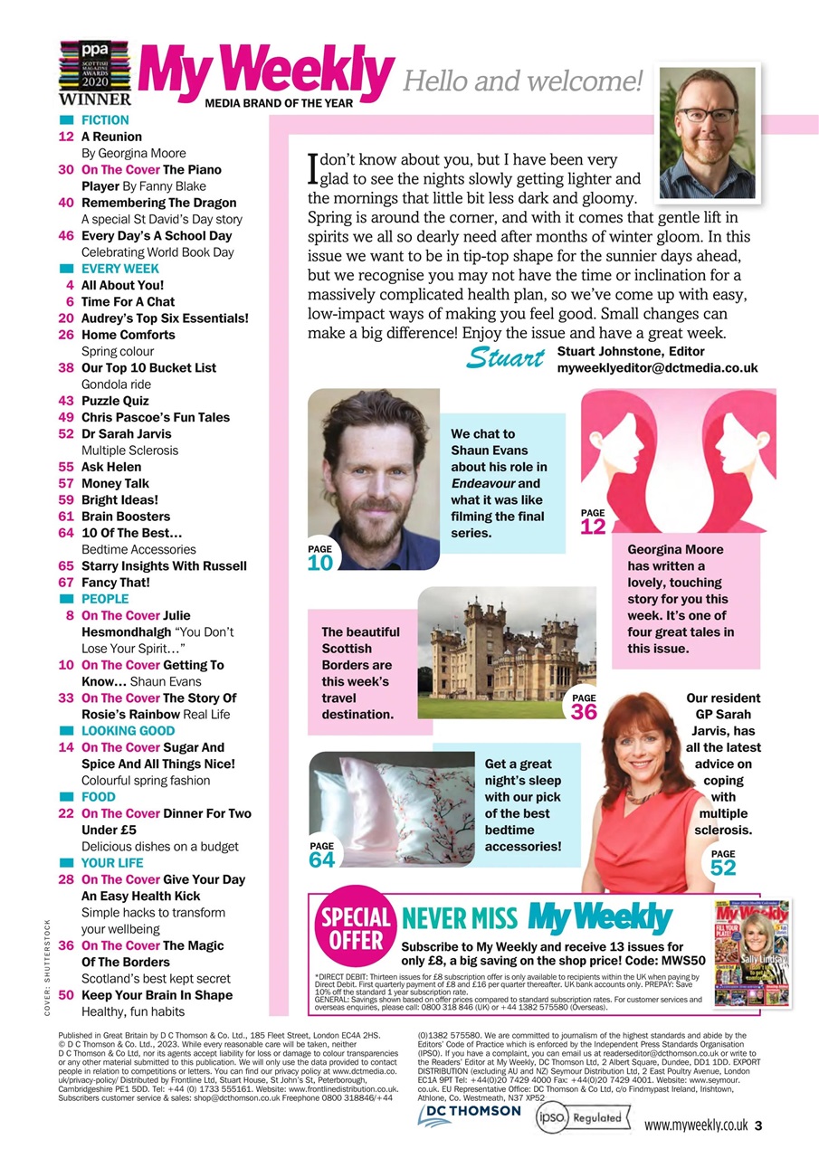 My Weekly Preview Pages