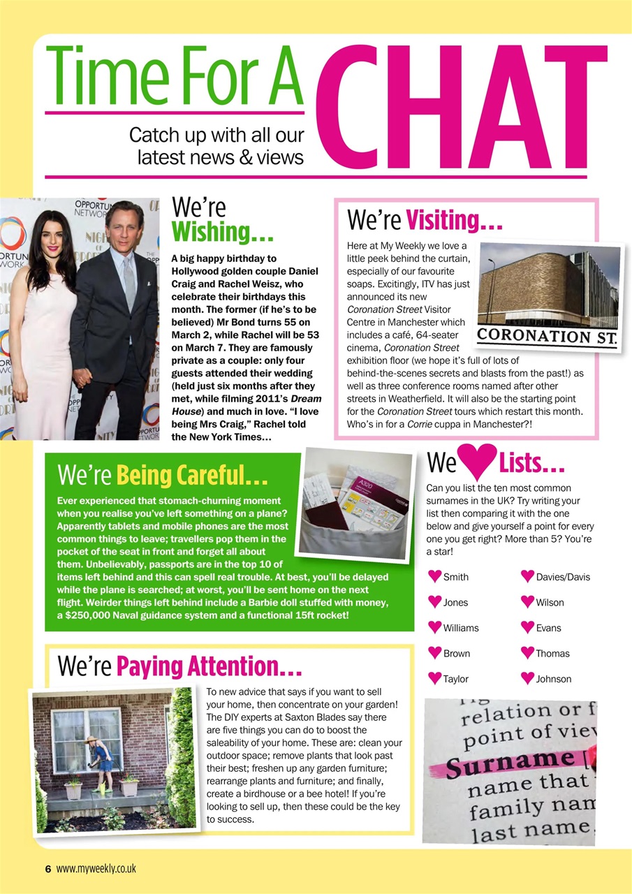 My Weekly Preview Pages