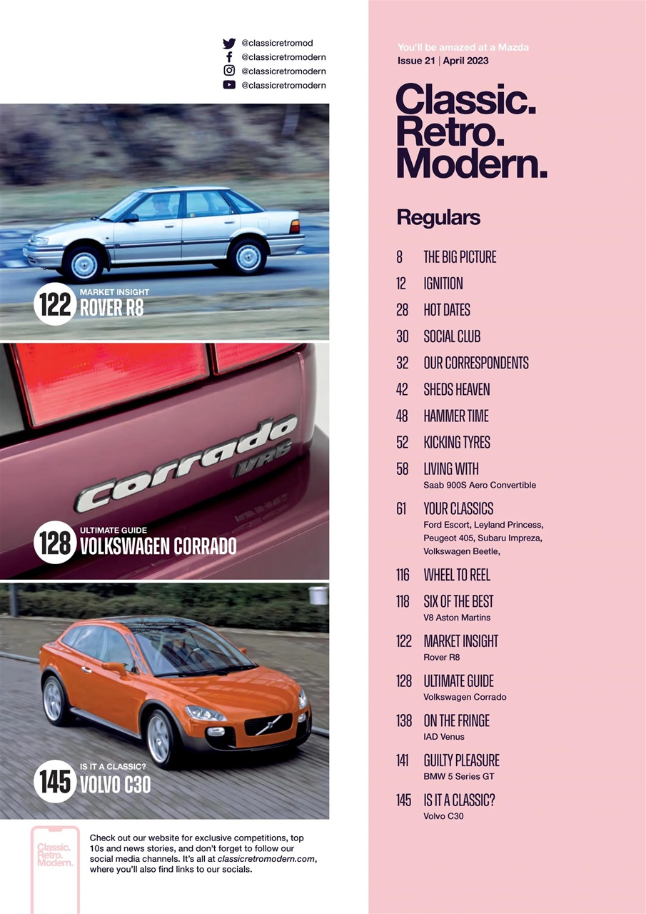 Classic Retro Modern Magazine Preview Pages