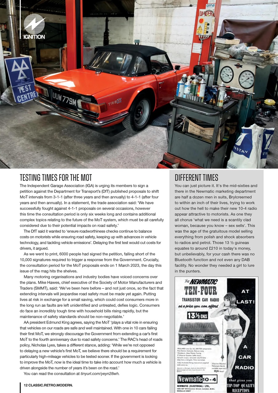 Classic Retro Modern Magazine Preview Pages