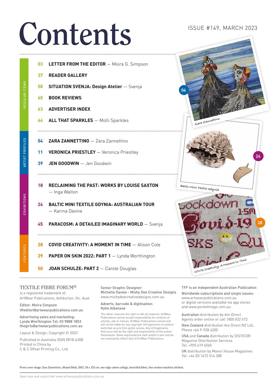 Textile Fibre Forum Preview Pages