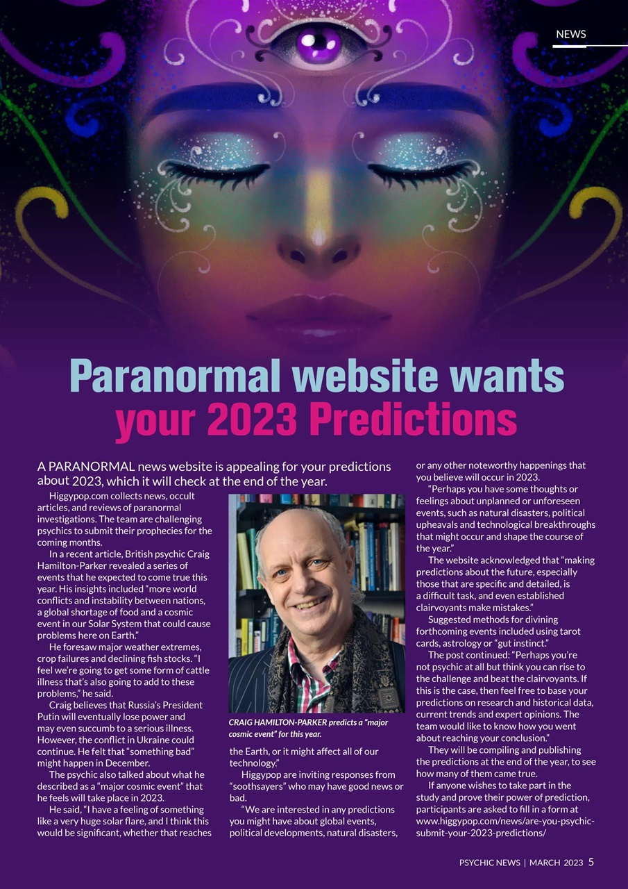 Psychic News Preview Pages