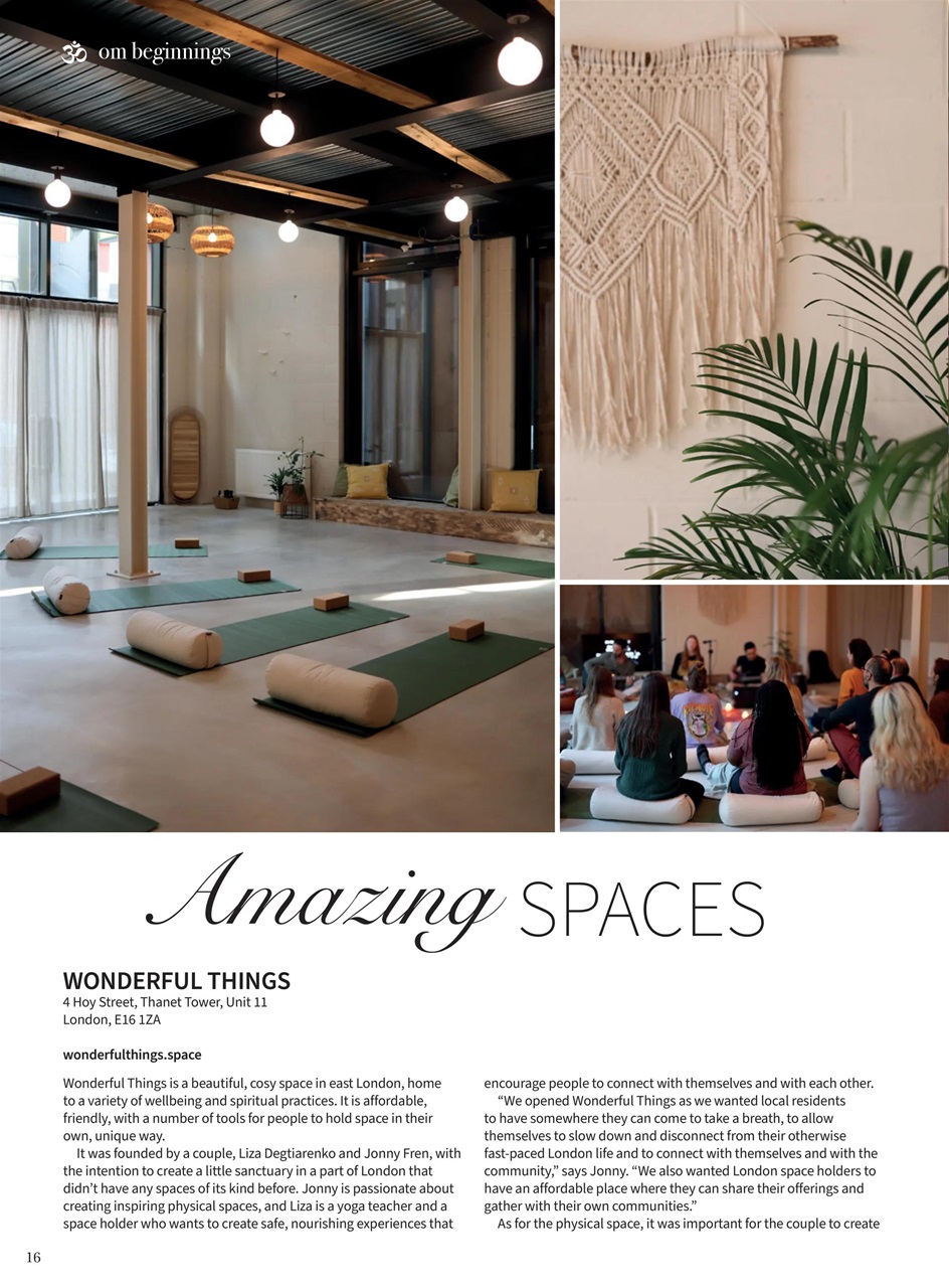 OM Yoga Magazine Preview Pages