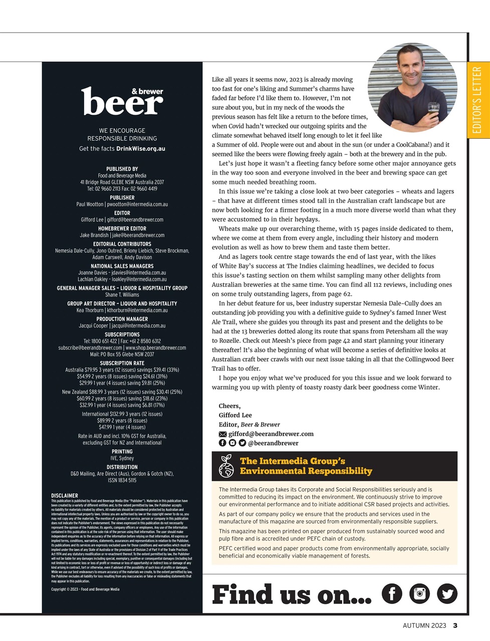 Beer and Brewer Preview Pages
