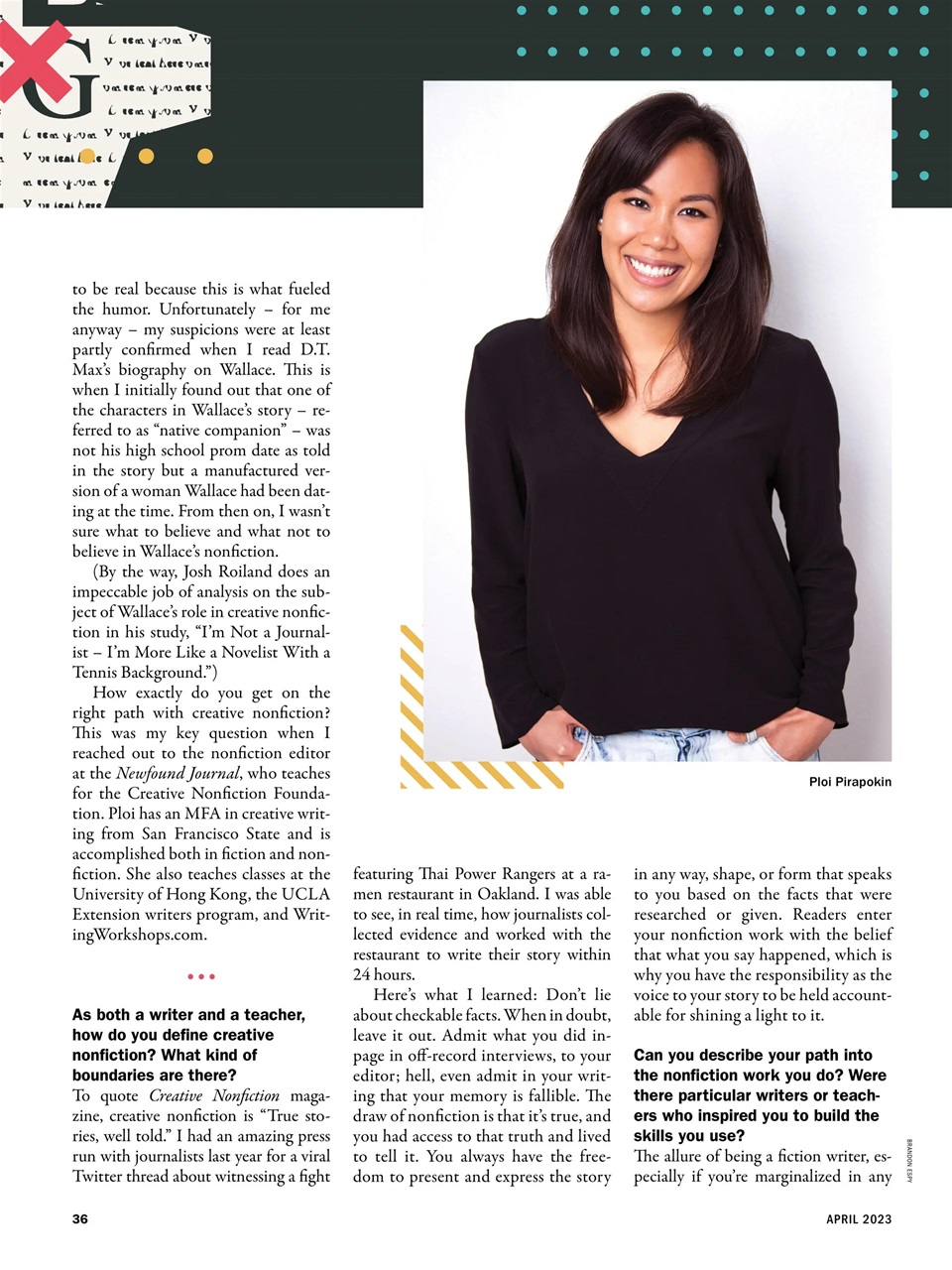 The Writer Preview Pages