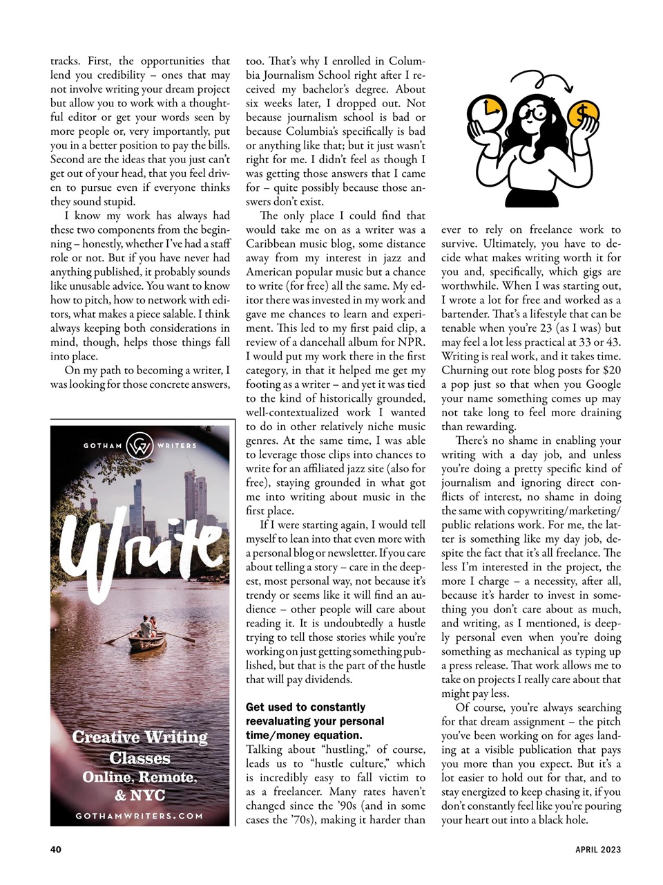 The Writer Preview Pages