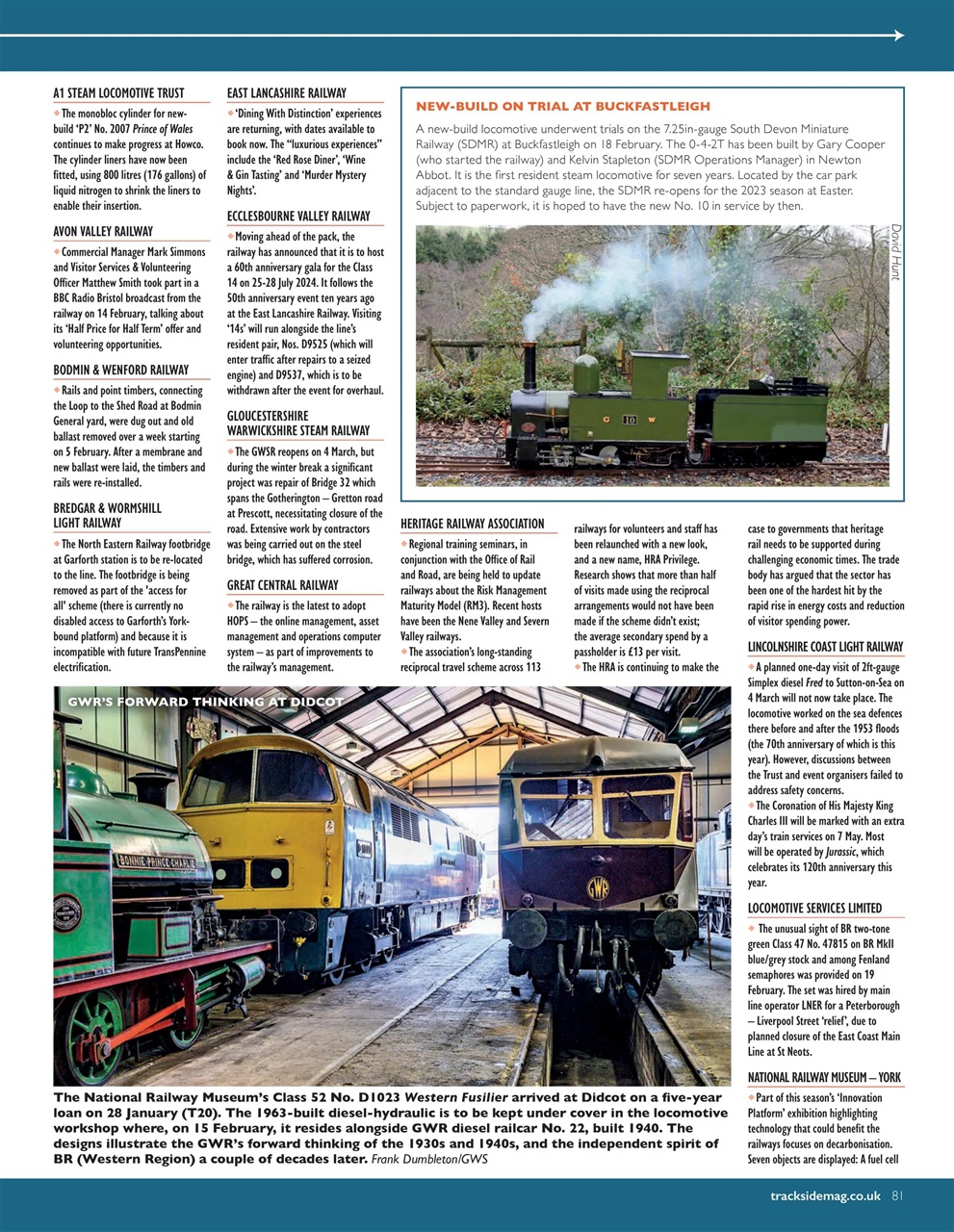 Trackside Preview Pages