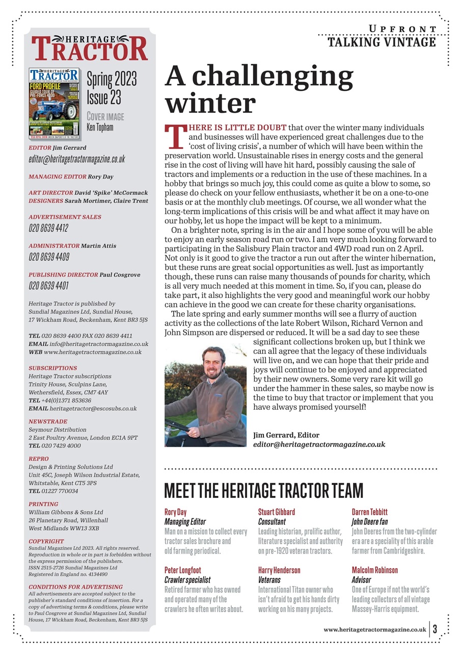 Classic Tractor Preview Pages