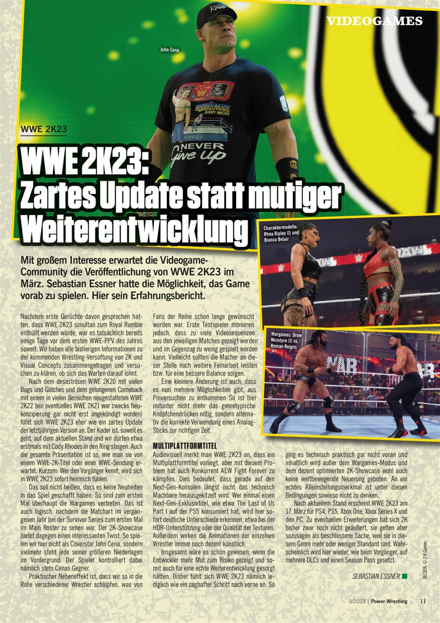Power-Wrestling Preview Pages