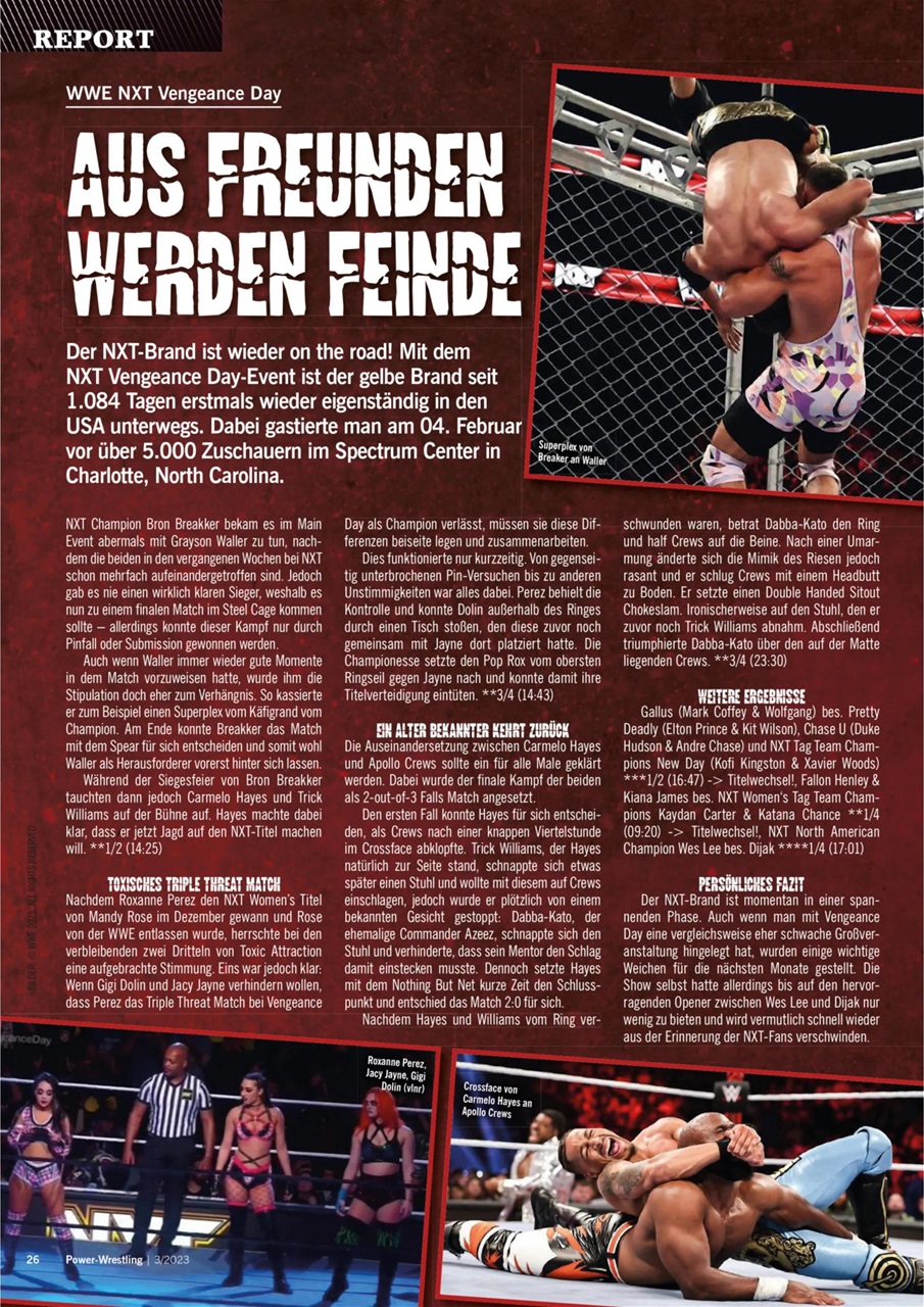 Power-Wrestling Preview Pages