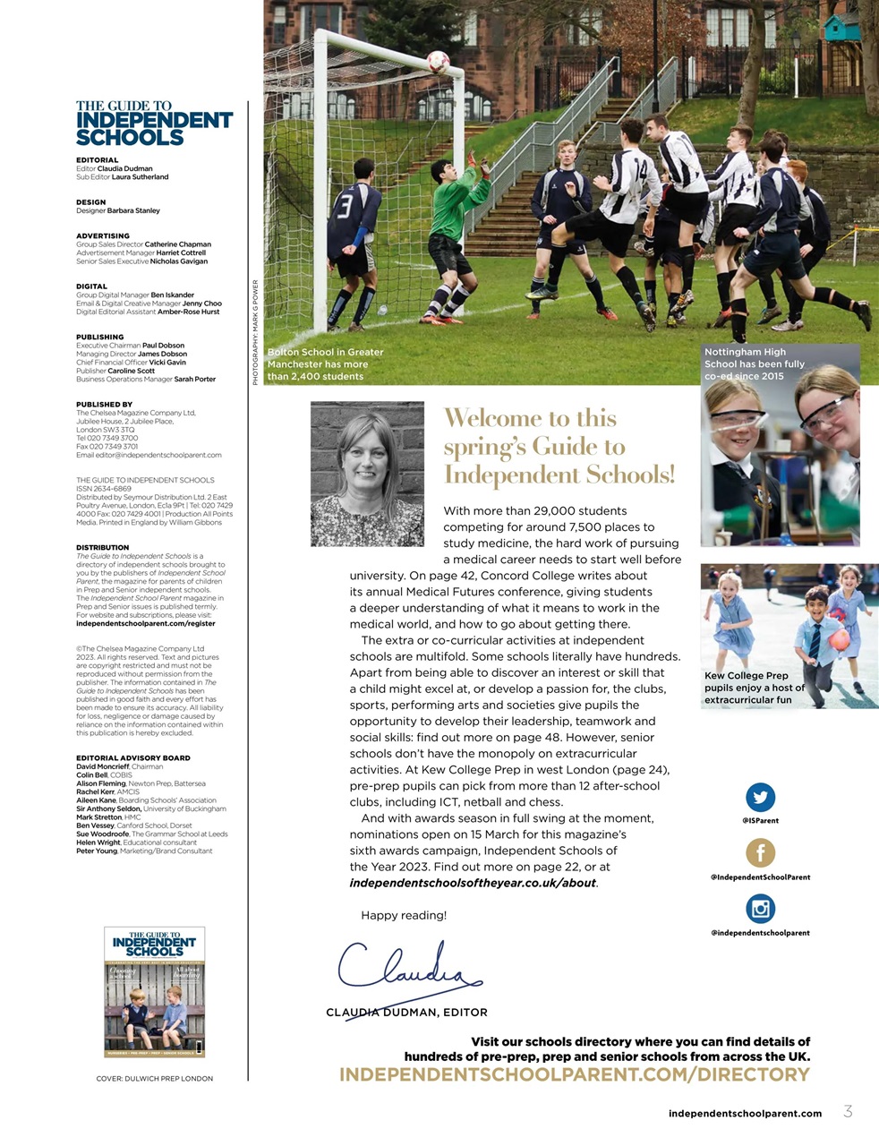 Independent School Parent Preview Pages