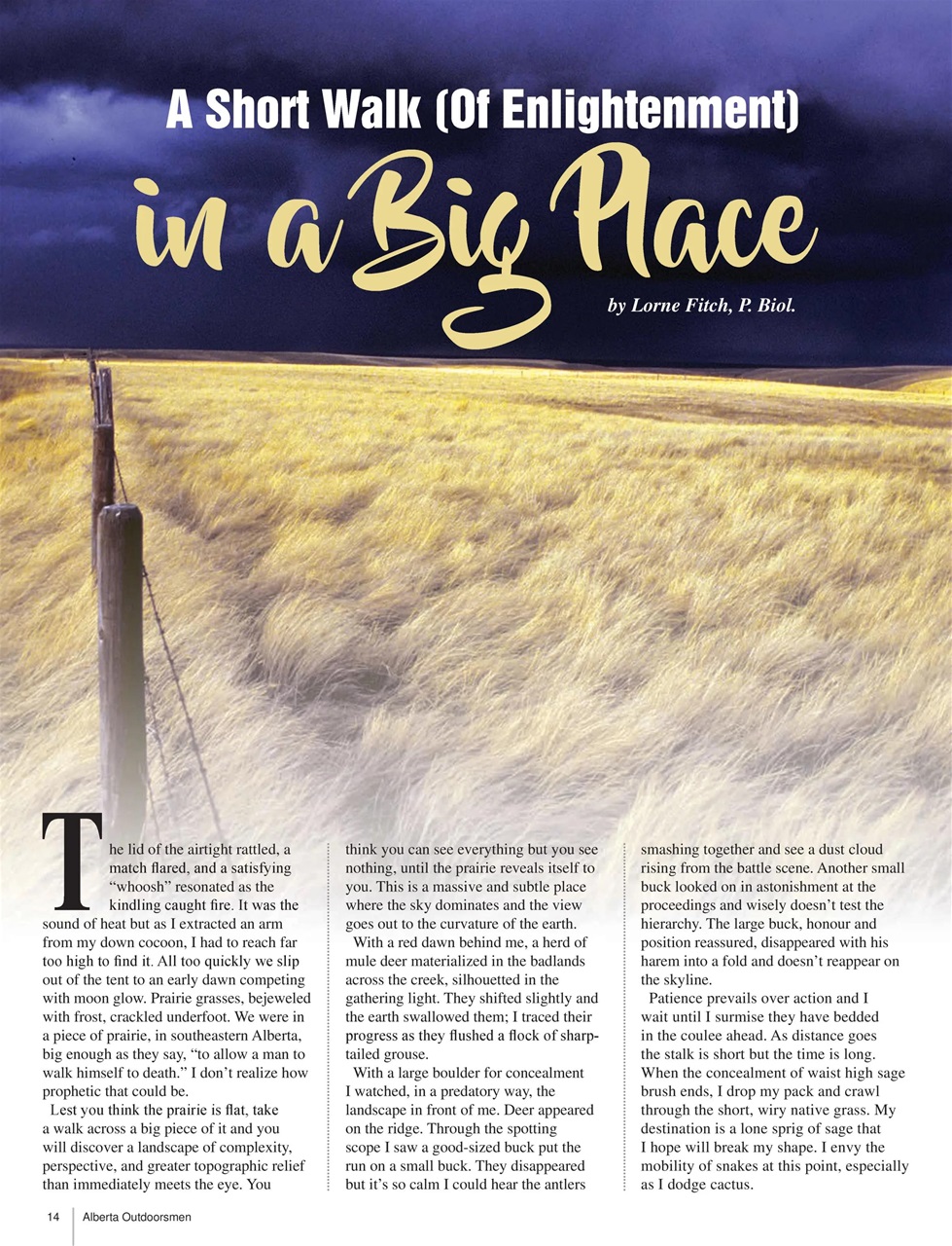 Alberta Outdoors Preview Pages