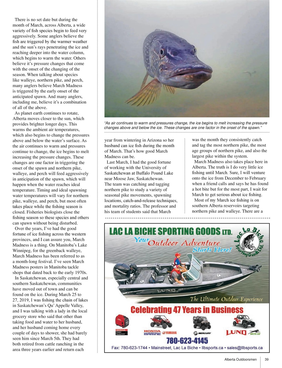 Alberta Outdoors Preview Pages