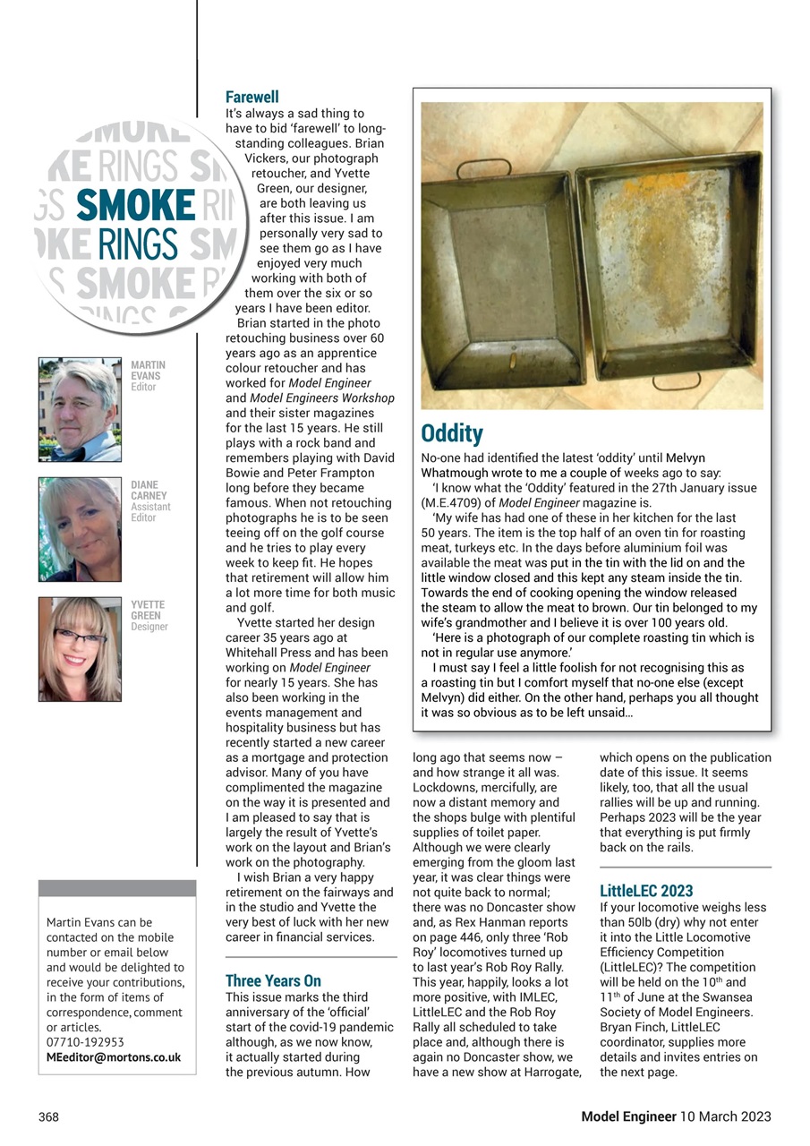 Model Engineer Preview Pages