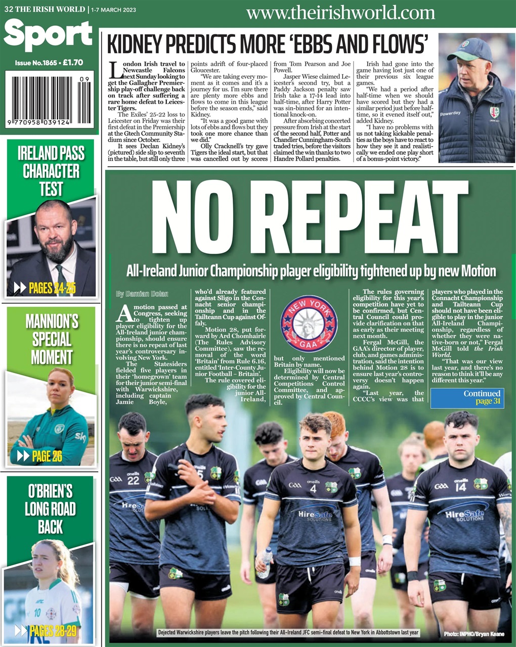 Irish World Preview Pages