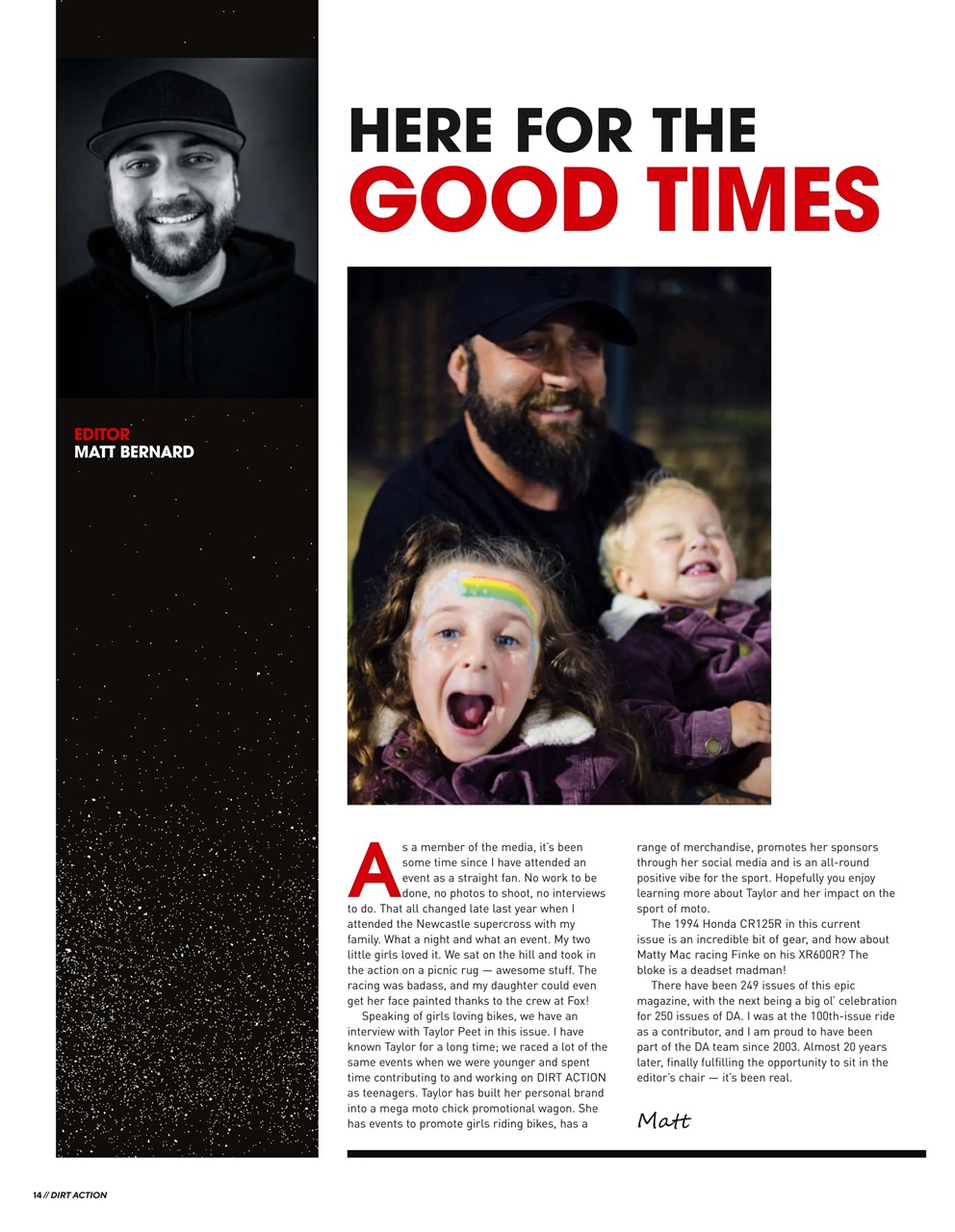 Dirt Action Preview Pages