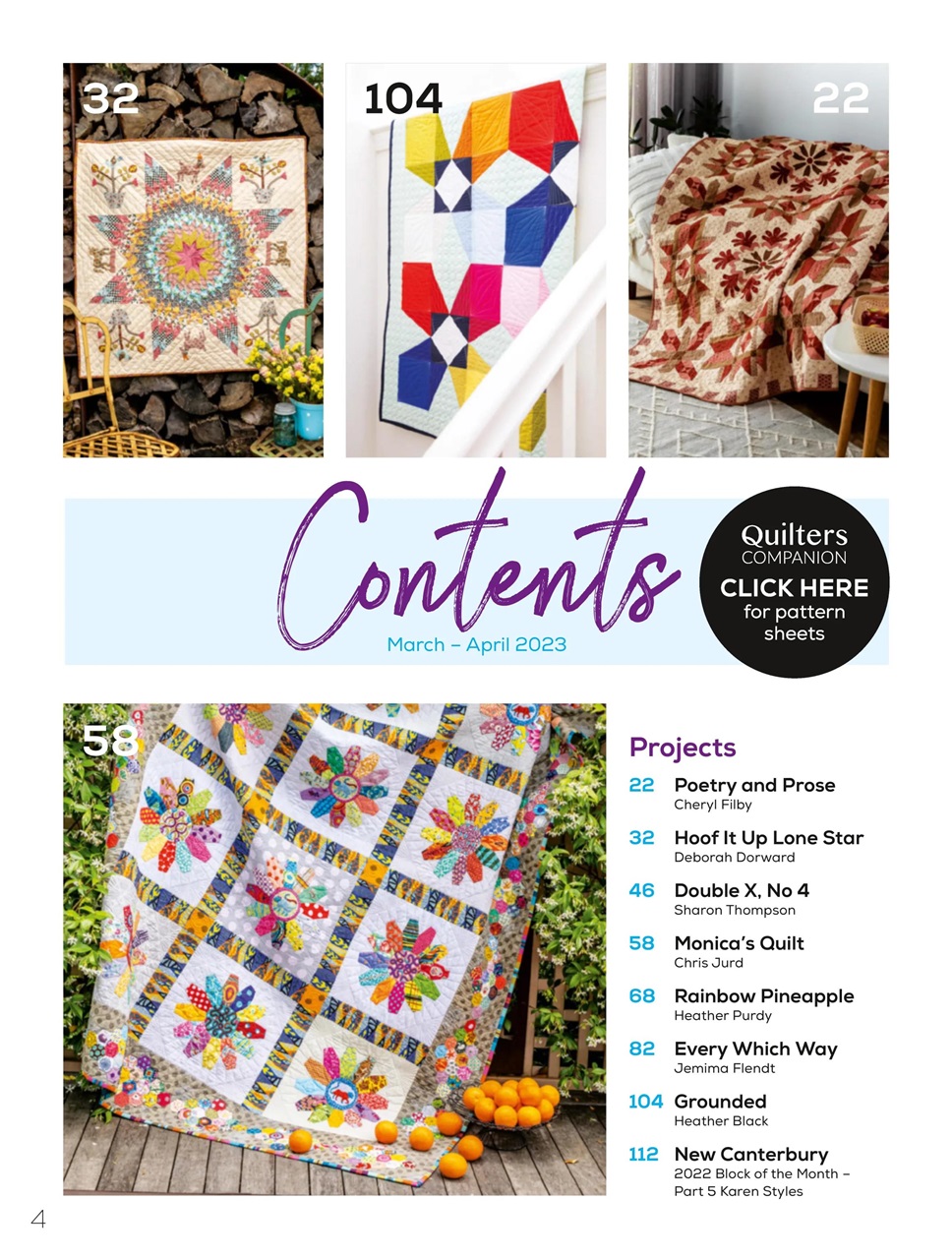 Quilters Companion Magazine 120 Back Issue