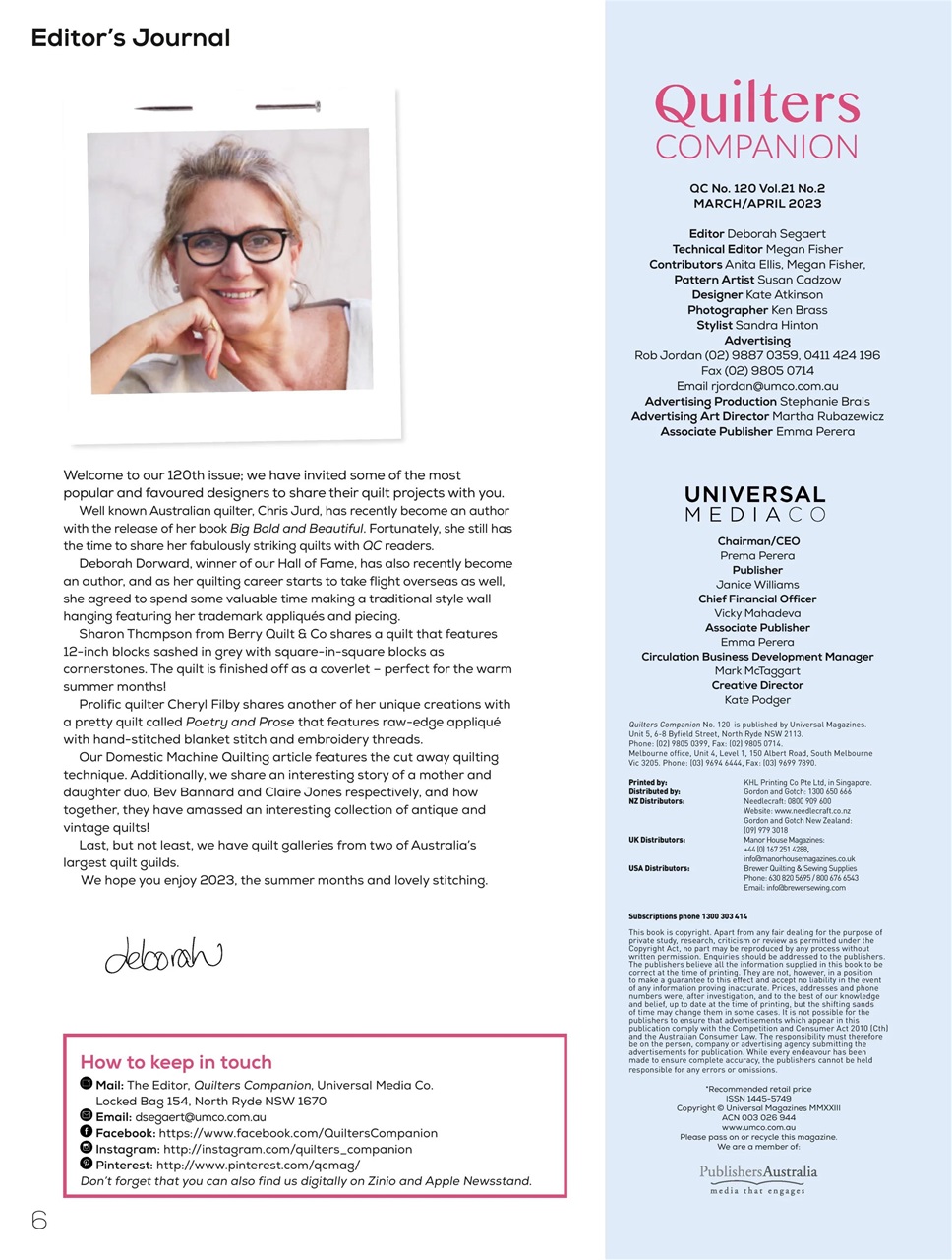 Quilters Companion Preview Pages