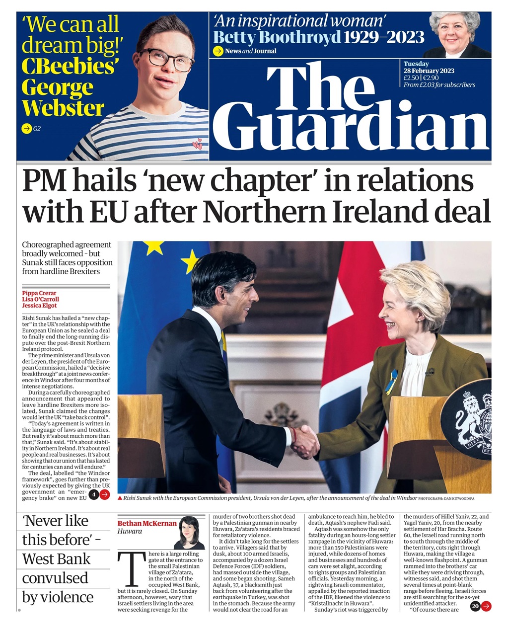 The Guardian Newspaper Preview Pages