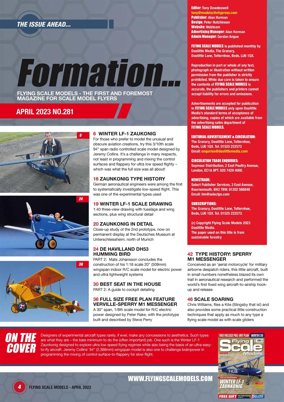 Flying Scale Models Preview Pages