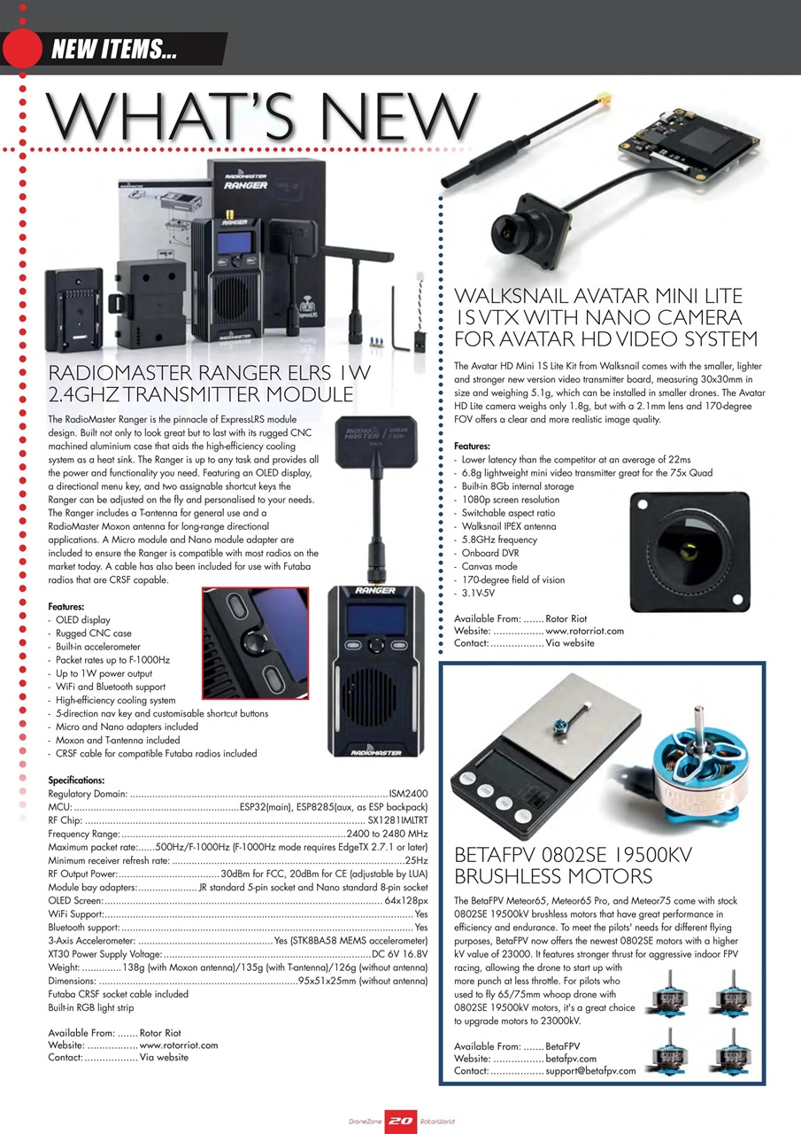 Radio Control Rotor World Preview Pages