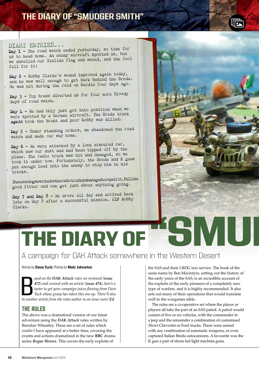 Miniature Wargames Preview Pages