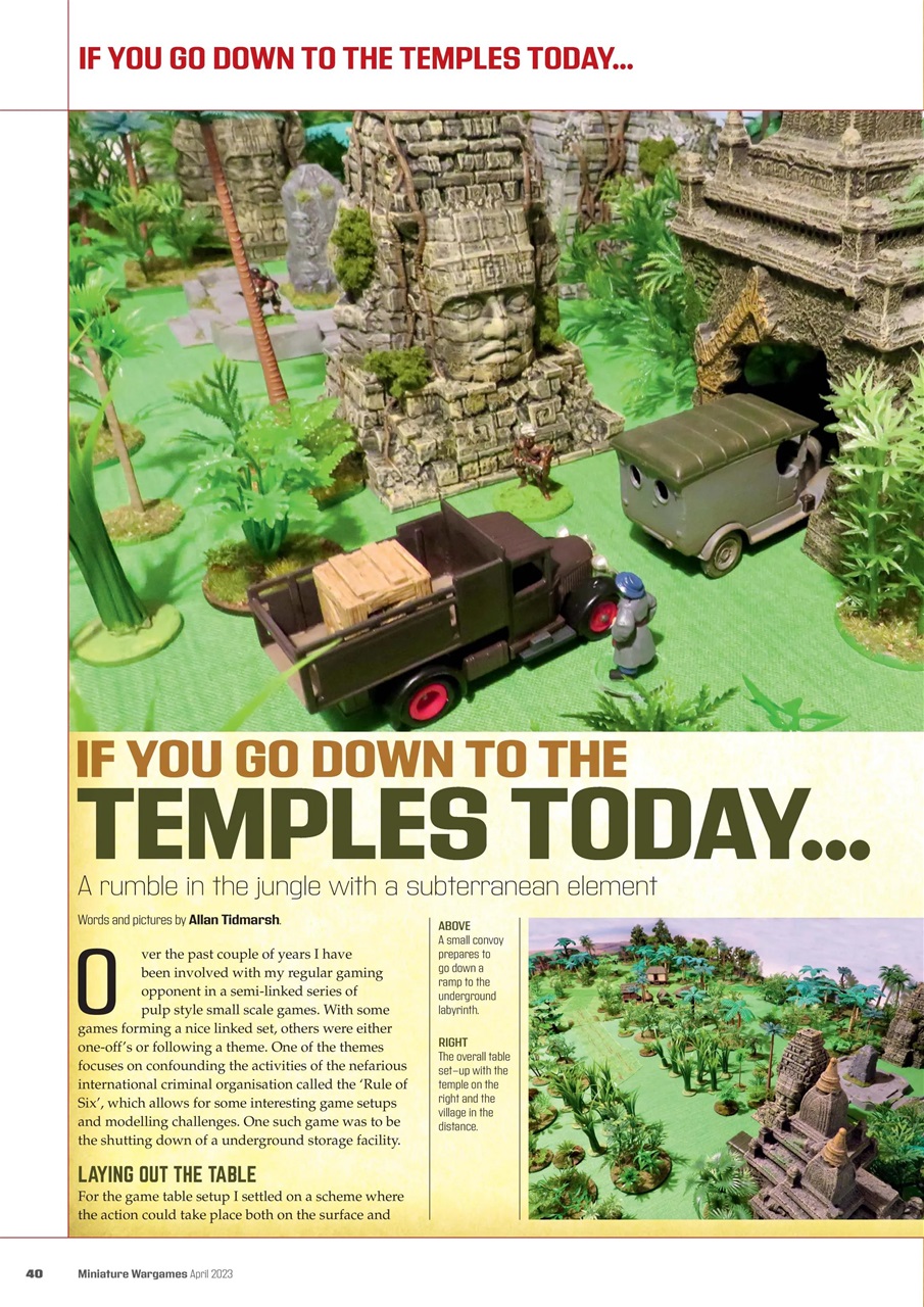 Miniature Wargames Preview Pages