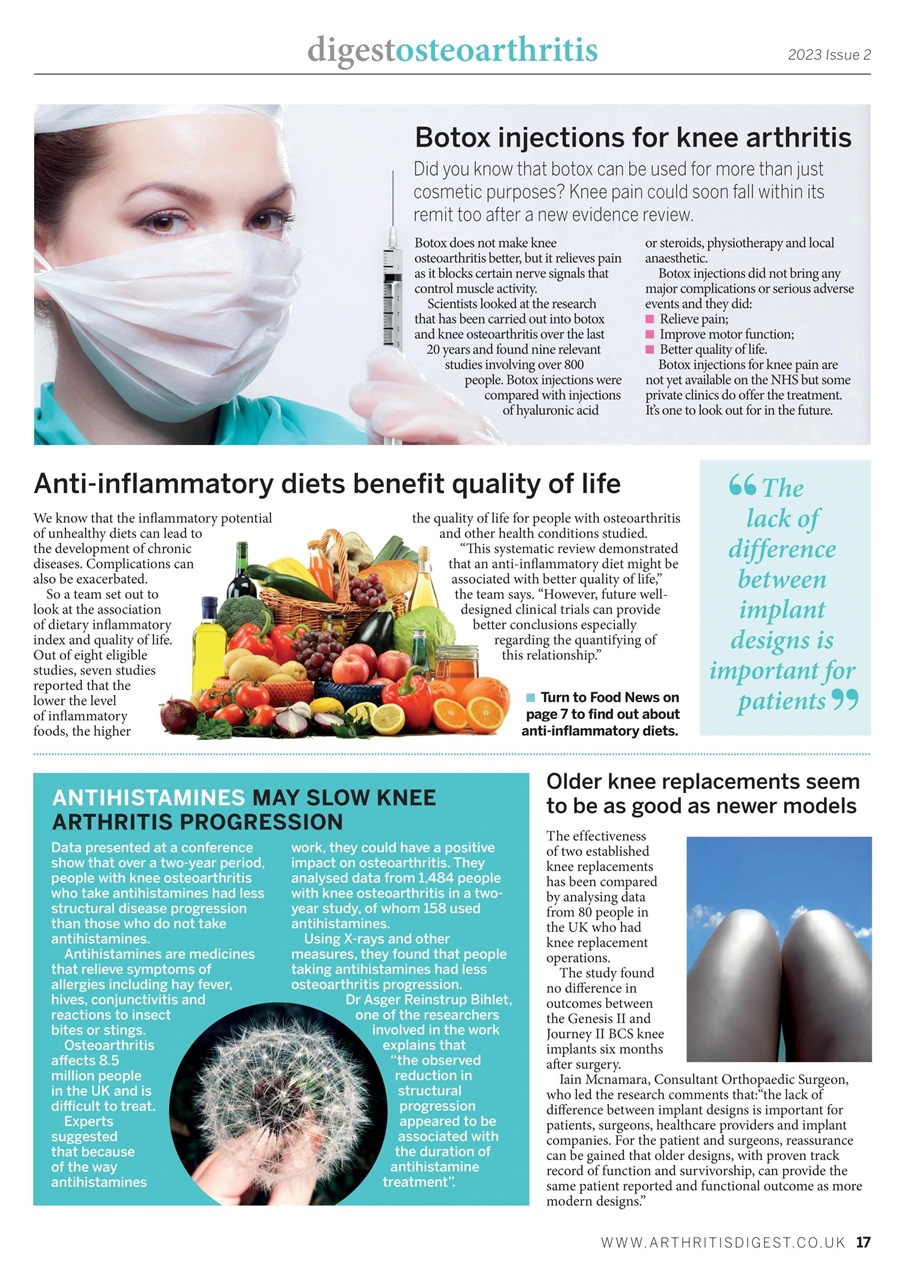 Arthritis Digest Preview Pages