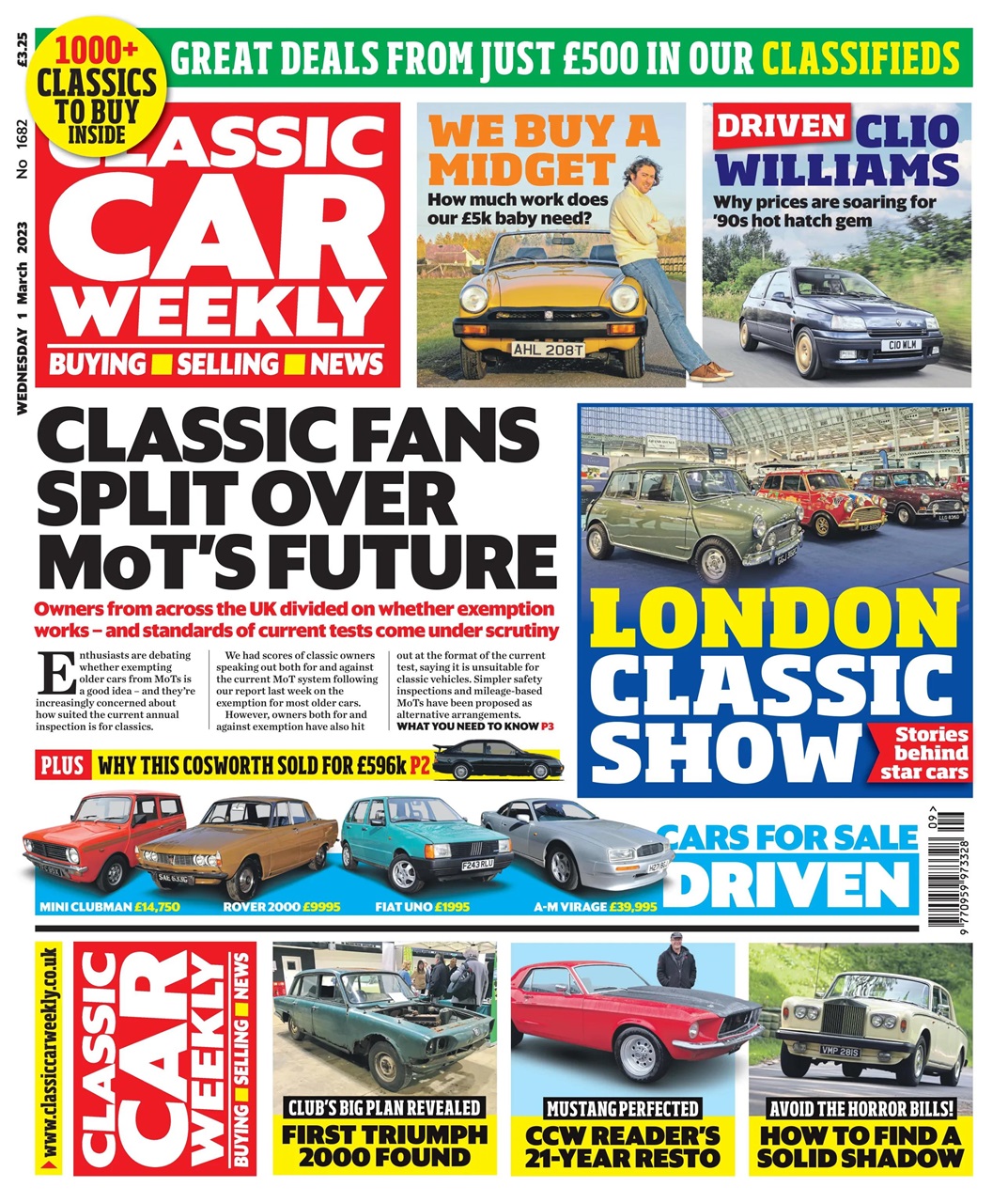 Classic Car Weekly Preview Pages