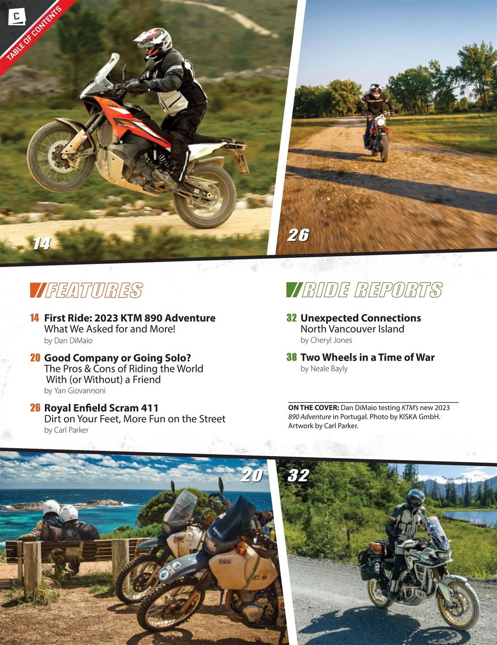 Adventure Motorcycle Preview Pages