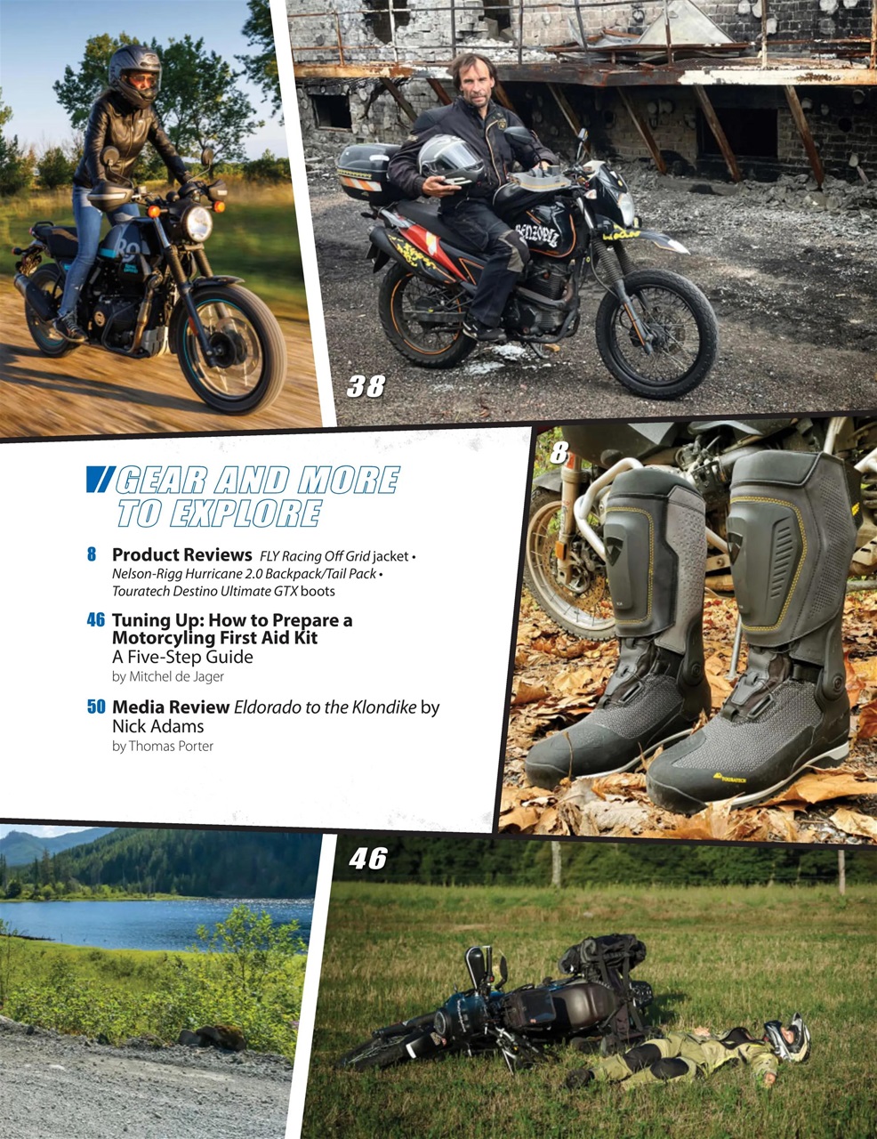 Adventure Motorcycle Preview Pages