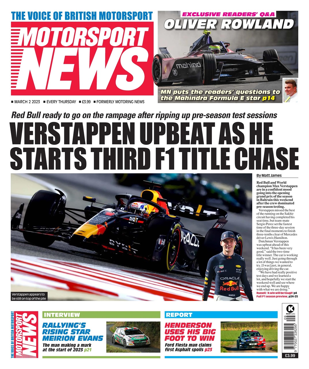 Motorsport News Preview Pages