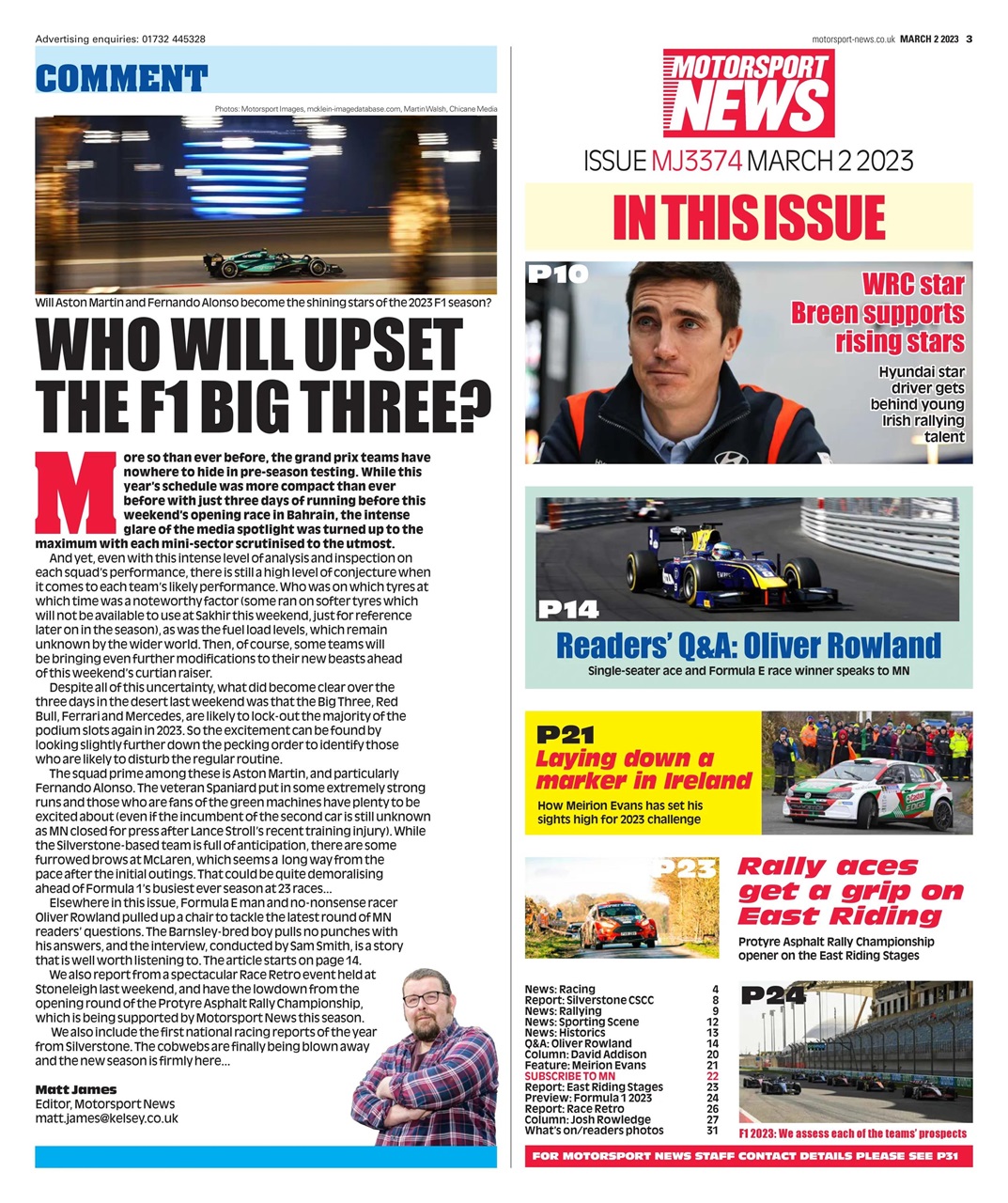 Motorsport News Preview Pages