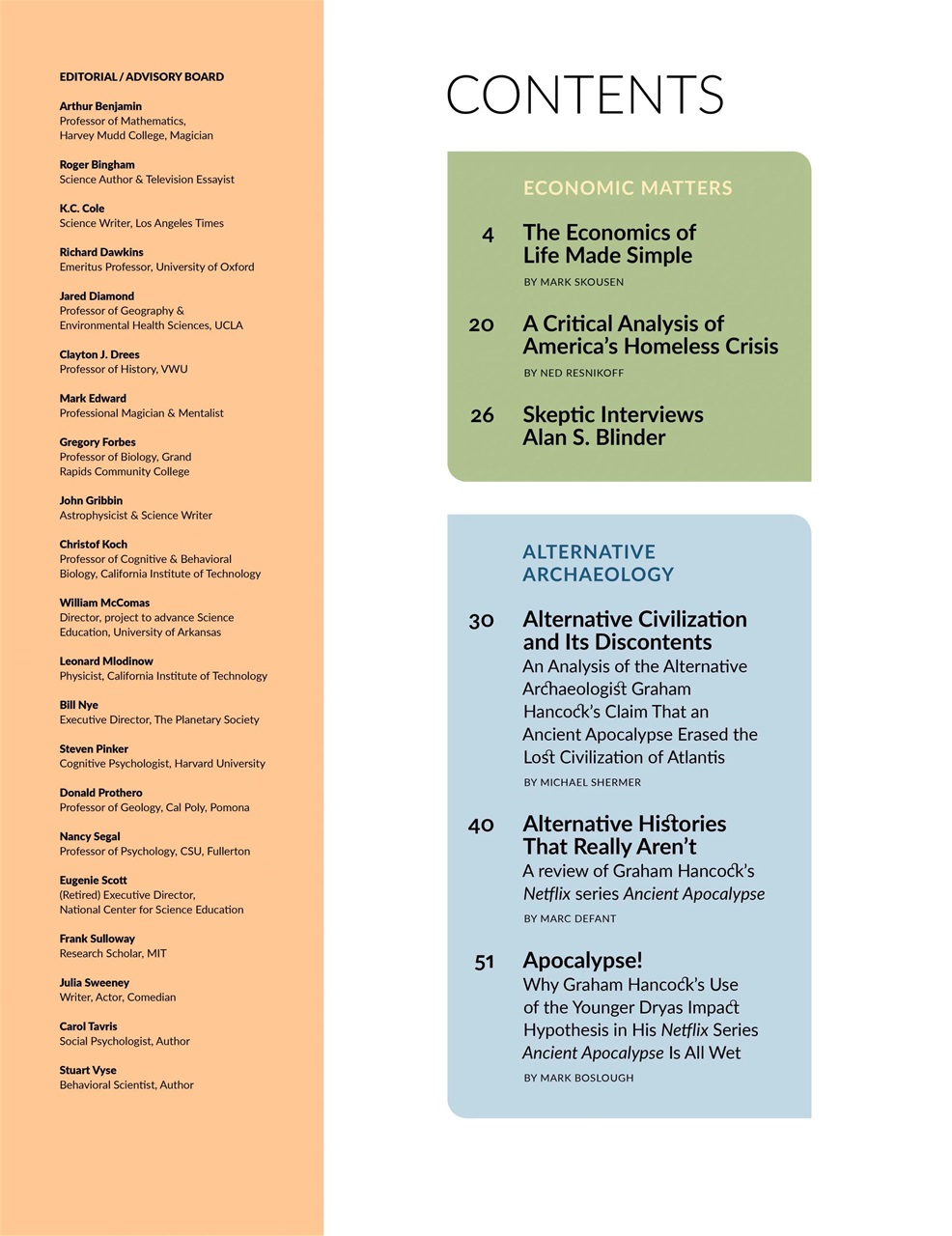 Skeptic Preview Pages