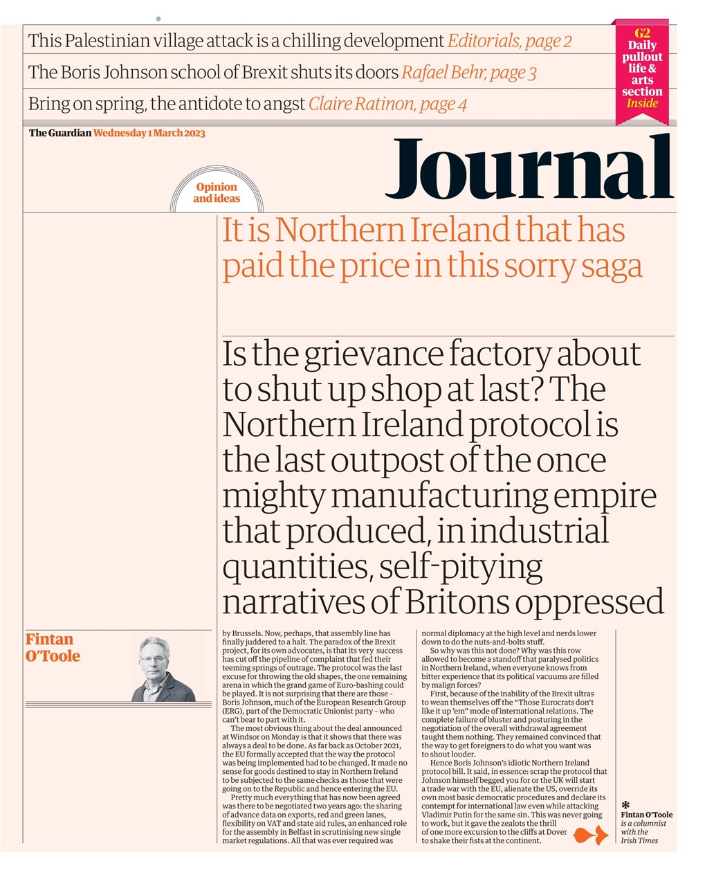 The Guardian Newspaper Preview Pages