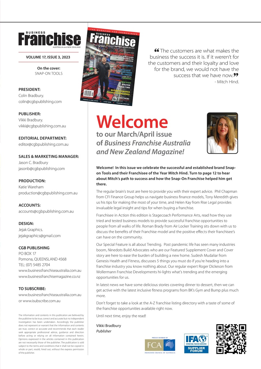 Business Franchise Australia&NZ Preview Pages