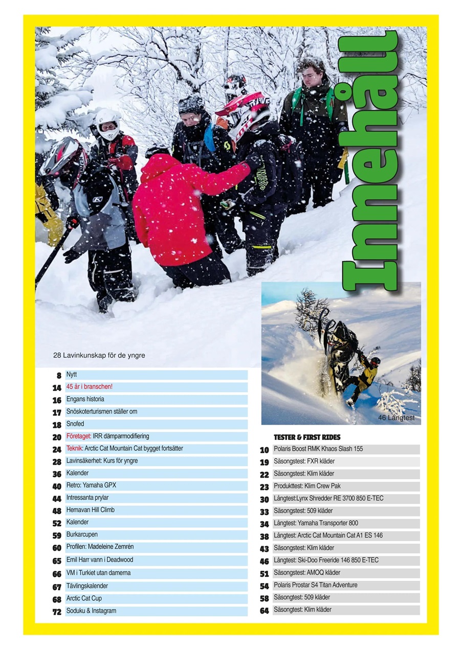 Tidningen Snöskoter Preview Pages