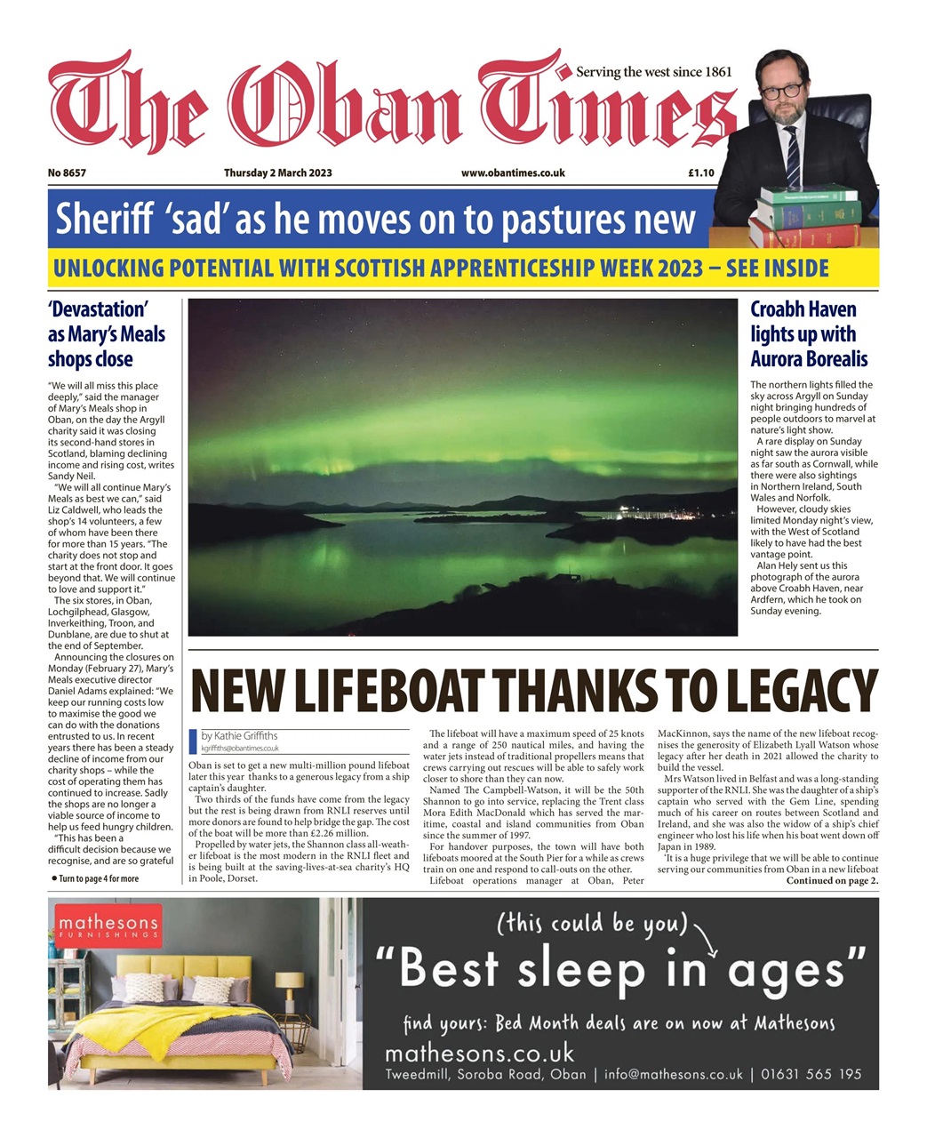 The Oban Times & Lochaber Times Preview Pages